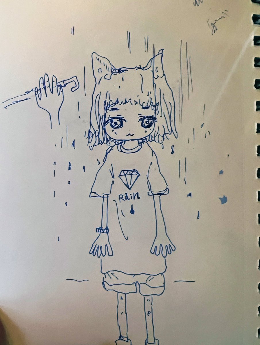 The rain is falling, like whispers from a restless sky☔️ 