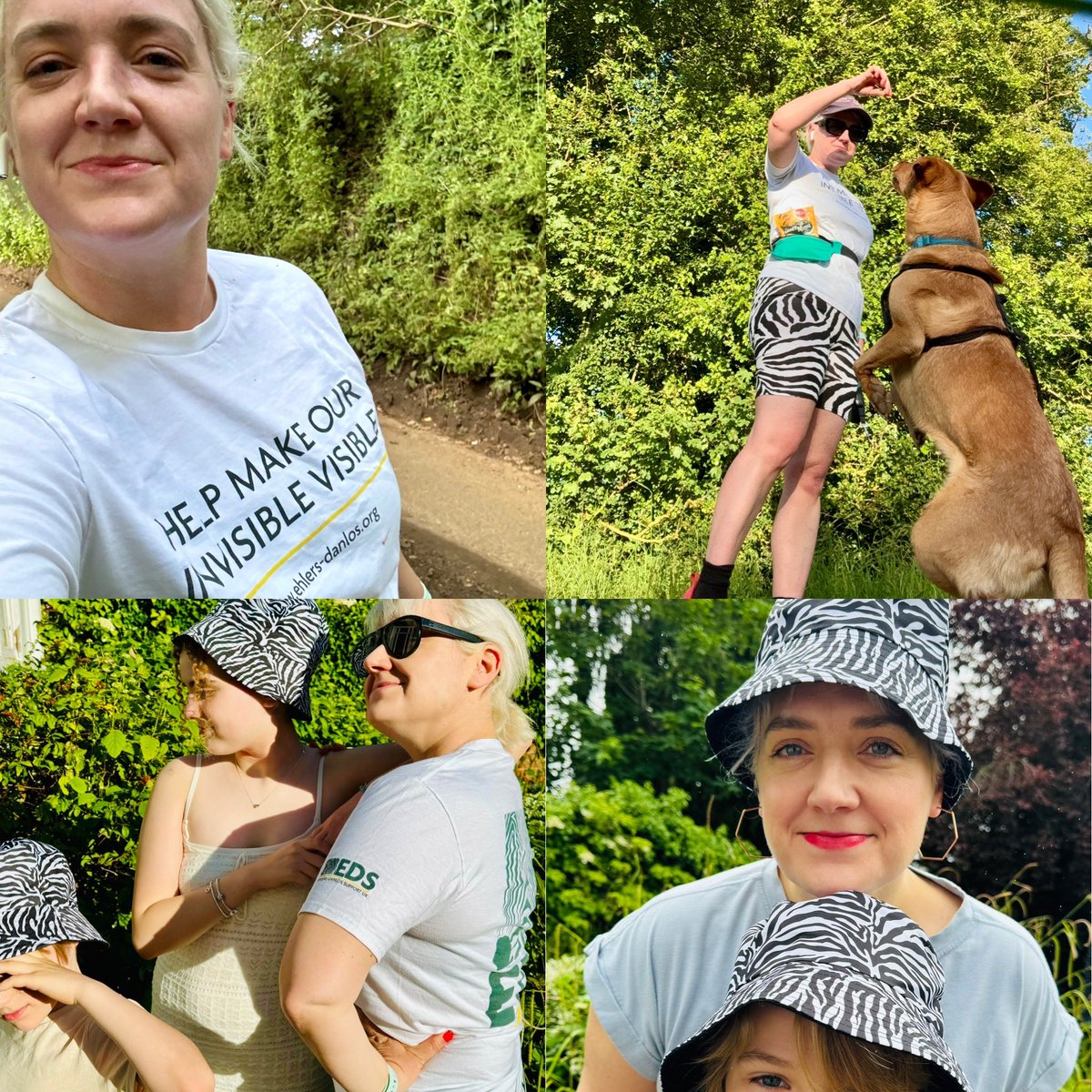 Thank you to all who sponsored us for #DazzleWalk 15km run, jogged or walked this weekend by me and the kids (and some by the 🐕) for @ehlersdanlosuk. justgiving.com/page/charlotte…