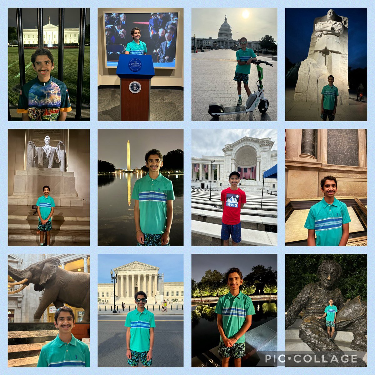 Manisha Rathod (@manisha13989960) on Twitter photo #MemorialDayWeekend2024 Reliving his Grade 8 DC trip, museums by day and memorials by night via ninebot!! Hearing a musical ensemble and Mr. Biden speak at <a href="/ArlingtonNatl/">Arlington National Cemetery</a> was profound and solemn!! Thank you Mr. Minard for your teachings ๐ God bless ๐บ๐ธ #MemorialDayWeekend2024 Reliving his Grade 8 DC trip, museums by day and memorials by night via ninebot!! Hearing a musical ensemble and Mr. Biden speak at <a href="/ArlingtonNatl/">Arlington National Cemetery</a> was profound and solemn!! Thank you Mr. Minard for your teachings ๐ God bless ๐บ๐ธ