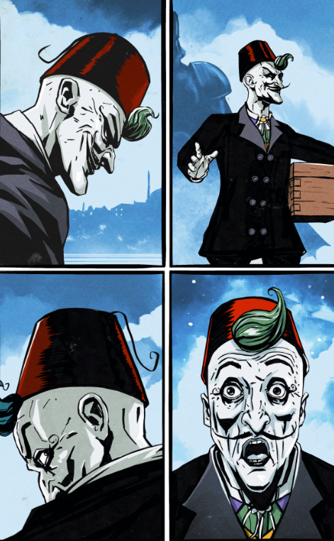 Joker: The World geliyor!
Çok heyecanlıyım! <a href="/MetinAkdulger/">Metin Akdulger</a>  yazdı ben çizdim, <a href="/ErtanErgil/">Ertan Ergil</a> , <a href="/JbcYayincilik/">Jbc Yayıncılık</a> ve <a href="/DCOfficial/">DC</a> basıyor.
1900’lerin başında, imparatorluğun son yıllarında, İstanbul’un Karaköy semtinde şeytani bir plan tıkır tıkır işliyor. 💜
21 Eylül 2024’te çıkıyor!