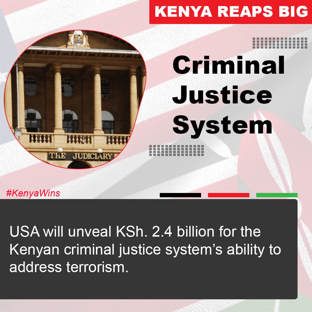 Kenyan US Relations stands for Equipping the Criminal Justice System which will push Reforms in our Governance Structures, such independent institutions should articulate their Mandates and achieve transparency in Government  #MondayReport