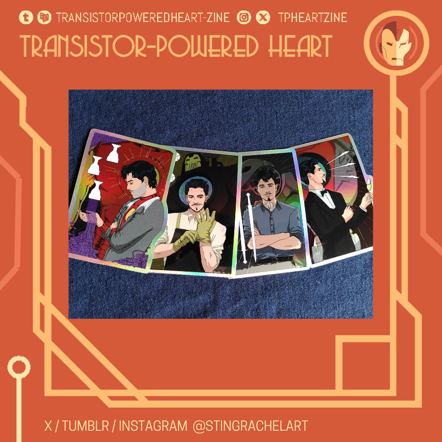 tpheartzine's tweet photo. Shiny Tarot stickers arrived!
#tphzine #tonystark #ironman
And Thanks to you all, we could upgrade them with special holographic foil! Design by @stingrachelart https://t.co/Hd0eKuEIJi