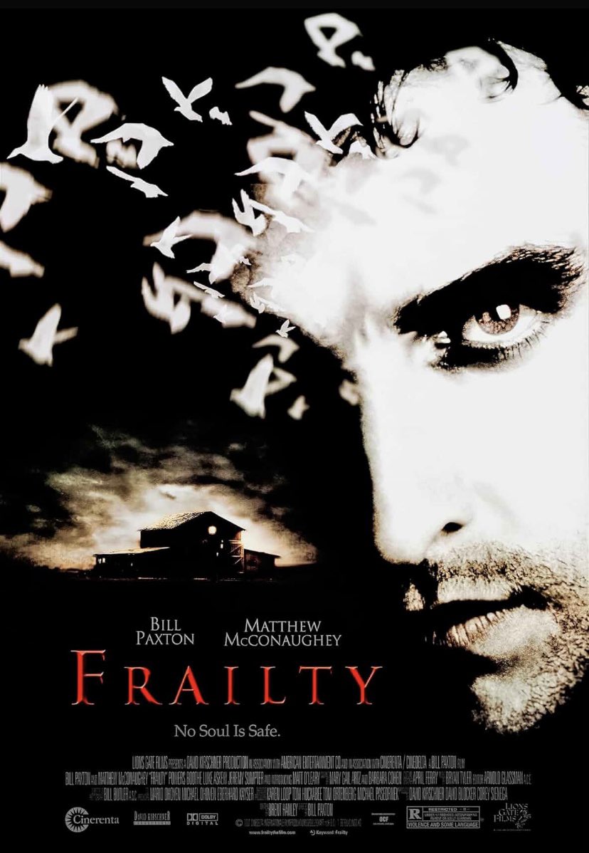 I am ashamed to admit I have not watched Frailty until right now 😅

Excited to see how it all plays out @RachieRach1029 I believe this is one of your favorites?? 😌

#HorrorCommunity #filmtwt