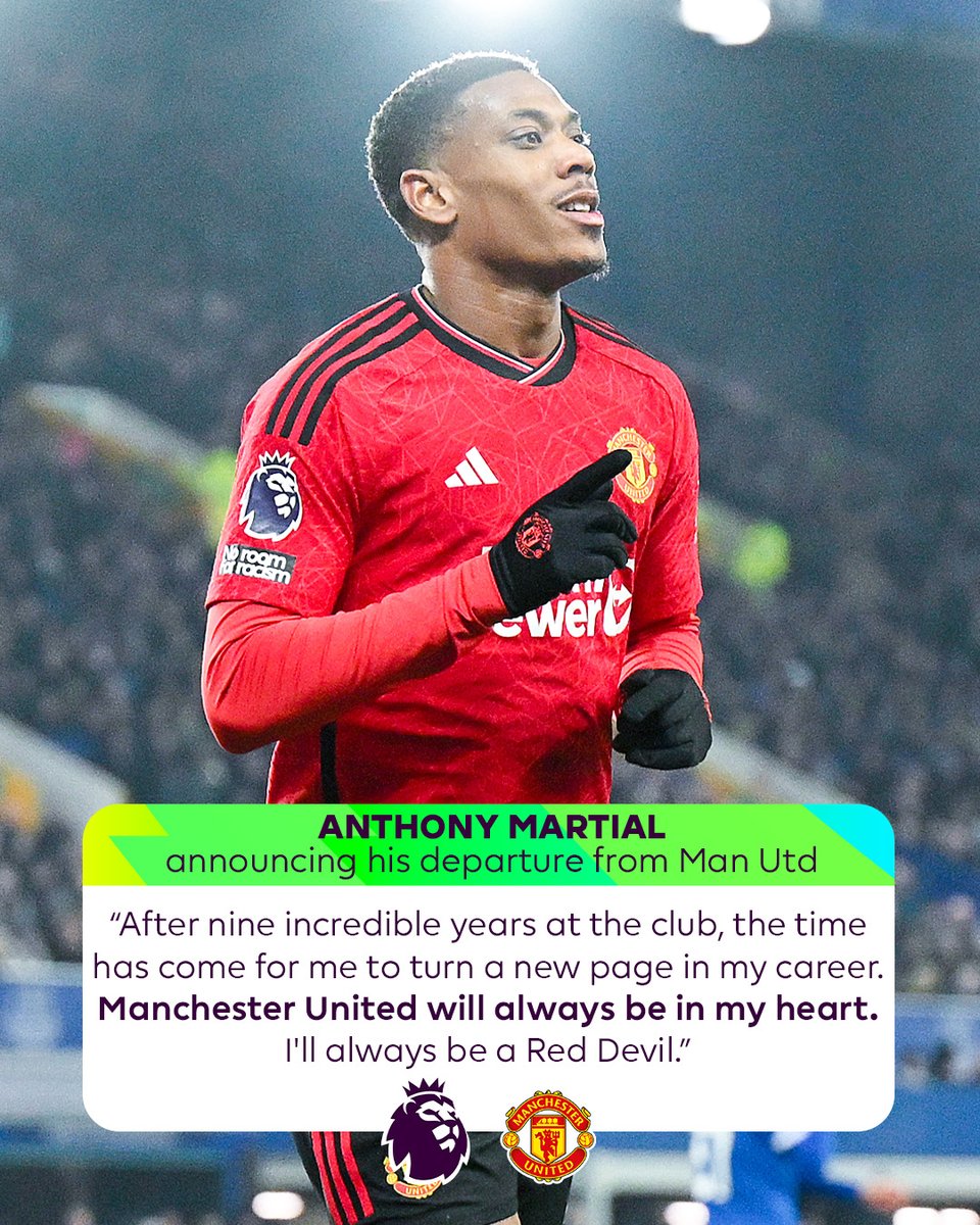 Anthony Martial has some heartfelt words to share as he confirms his @ManUtd exit 🔴