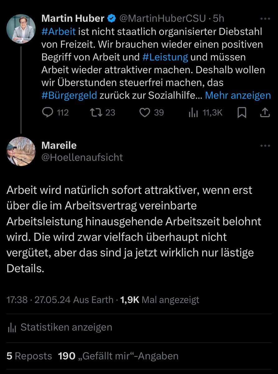 Martin Huber schreibt aktuell wirklich nur absolute Banger