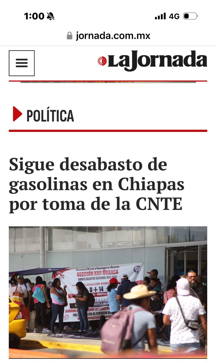 AMemo074's tweet photo. #SNTE - MAESTROS DE CHIAPAS #GENERAN #CRISIS DE #COMBUSTIBLE EN TUXTLA GUTIÉRREZ
Estamos #desesperados por #falta de #combustible.
Que #clase de #maestro son, generan un caos social, estos son los que formas a nuestros hijos?
#MAESTROS #INCONSCIENTES
Cada 3 meses en huelga https://t.co/scixksHD8s
