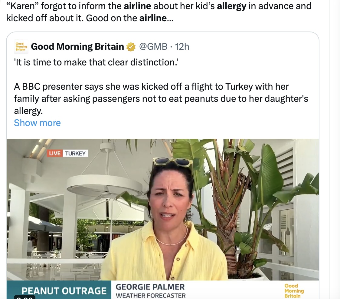 Why is a mother trying to protect her child who has a LEGITIMATE medical condition a 'Karen' ?
📣 #foodallergy is not a choice or a lifestyle 
I am sick of the jokes and the lack of understanding
IMHO: the real 'Karen' is the person who can't live without their nuts on a flight