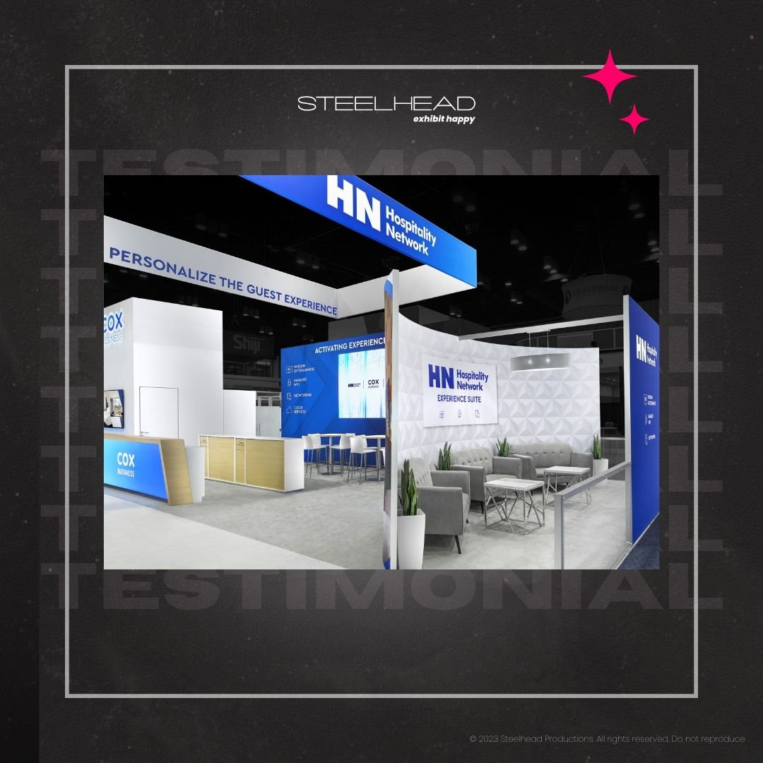 ExhibitHappy's tweet image. We are thrilled to share this AMAZING testimonial from our clients, Cox Business. 

Collaborating and bringing their booth design to life, was an absolute pleasure! Thank you for entrusting us with your exhibit visions 😉

#HITEC2022 #tradeshow #eventmarketing #exhibitbooth