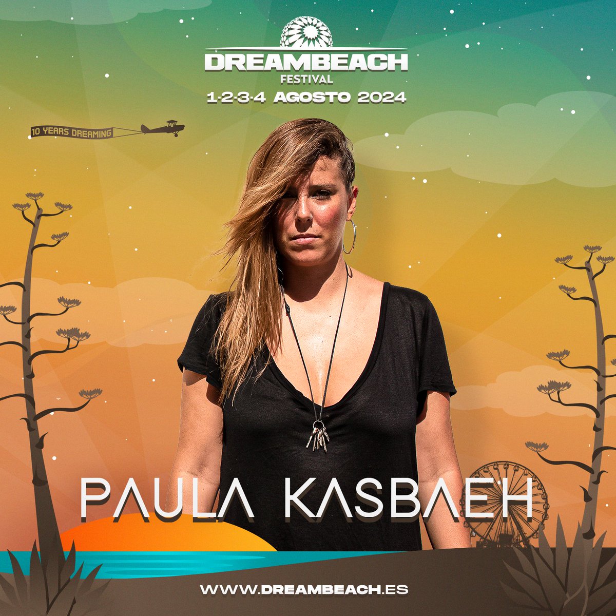 Por primera vez en Dreambeach, Paula Kasbaeh vendrá a hacerte bailar 😎😎