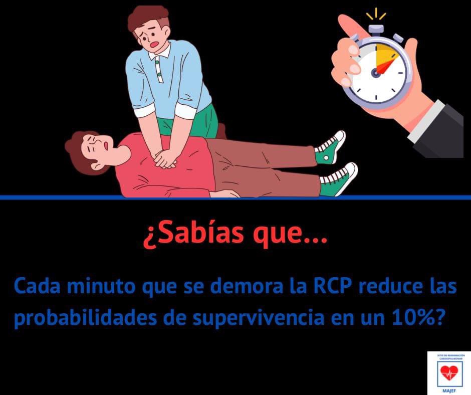 majef_ac's tweet photo. Si el destino te lleva ante una persona que sufrió una parada cardiorrespiratoria no dudes en auxiliarlo, porque cada minuto que pase puede traer peores consecuencias para la víctima. A continuación contamos sobre el tema. 
#Reanimación #Infarto #desfibrilador https://t.co/YhxYmwtsmE