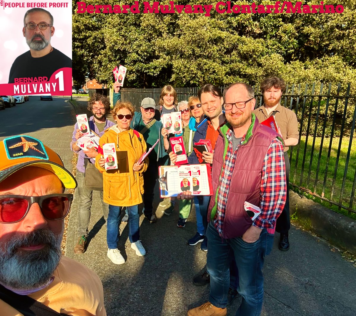 Big crew out tonight for our Raheny and St Anne’s park cavas! Surprisingly a lot of people said we were the first reps to call. A good few issues highlighted but once again housing leads the conversations! Also @bridsmithTD is very much people’s no.1 The people #love her!