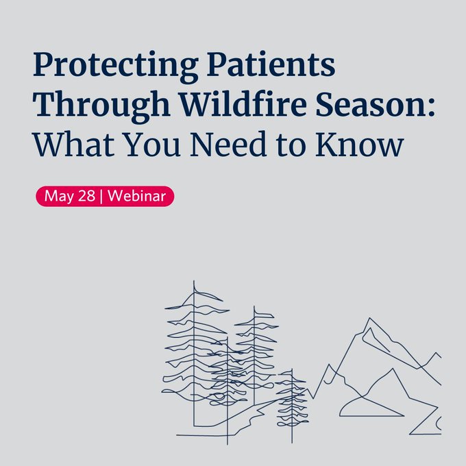 Don't miss this upcoming, accredited webinar from @UBCCPD on May 28 at 6:30 pm PDT. Hear from medical experts about the potential harms of wildfire smoke exposure and get your questions answered. Join us and learn more about #WildfireHealth #ClimateHealth  bit.ly/4d072OP