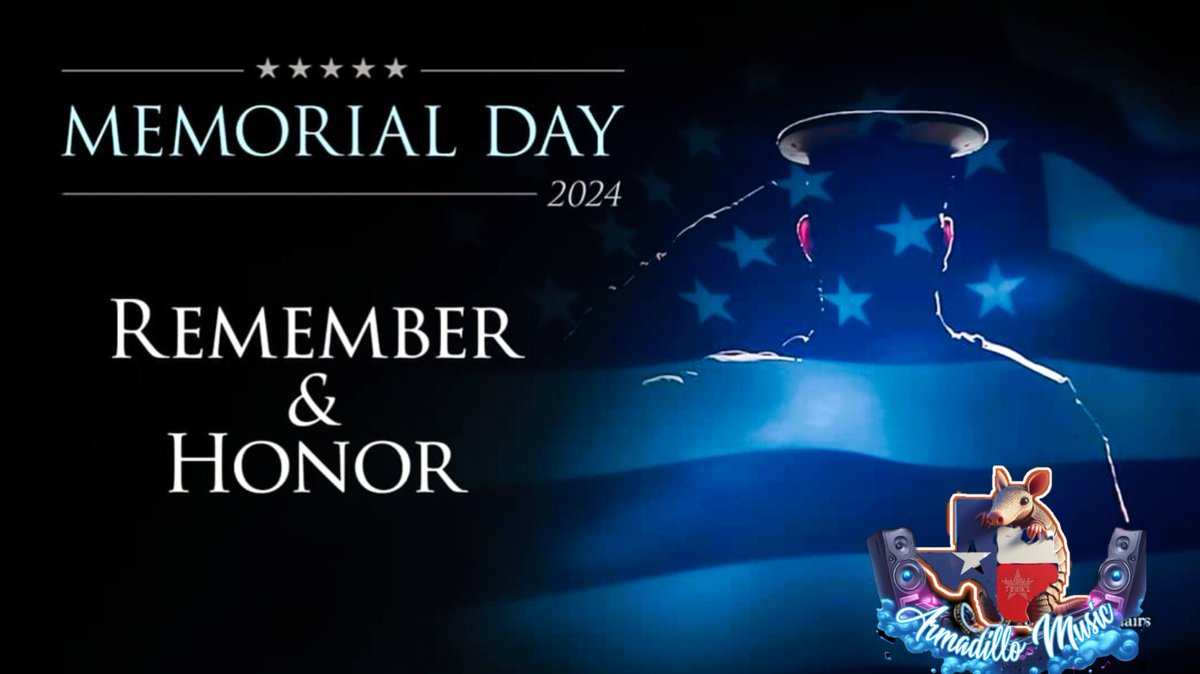 armadillo_dj's tweet photo. In Memory of Many 
In Memory of all 
Thank You 🇺🇸 ... #MemorialDay2024 
#armadillomusic #sanantoniotx #Respect  #thankyouforyourservice https://t.co/ftMjvSf1cm