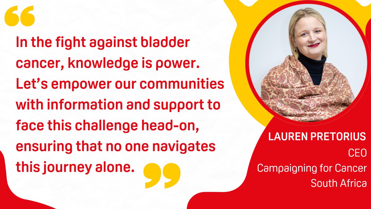 During #BladderCancerMonth24, let's emphasise the importance of community support & information. 

Join us in raising awareness! Learn more about how you can get involved this May👉ow.ly/mlZ950RPlLX

#BladderCancer #BladderCancerAware @campaign4cancer