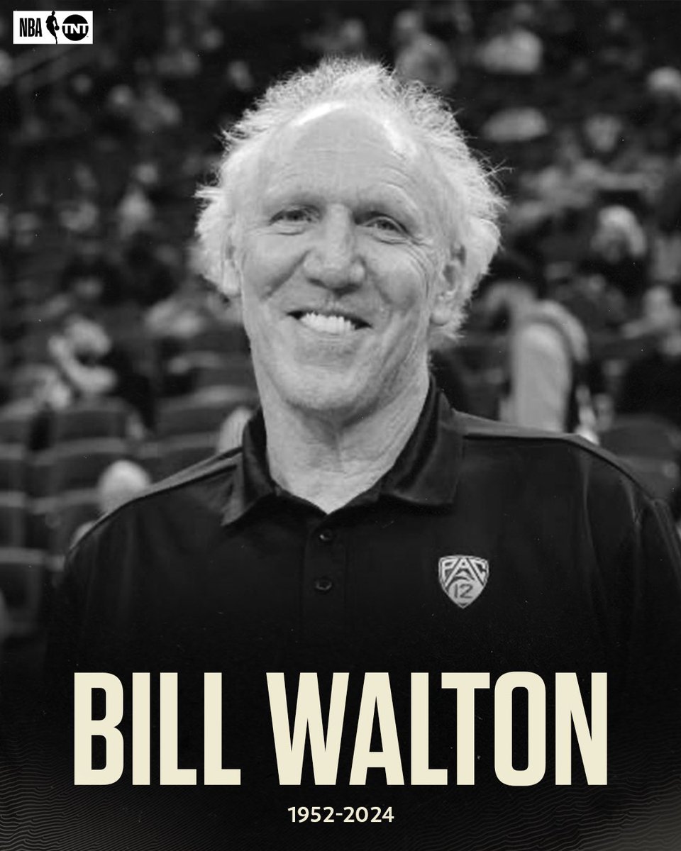 NBA legend Bill Walton has passed away at 71 after a prolonged battle with cancer. 

Our thoughts and prayers are with his family and friends ❤️