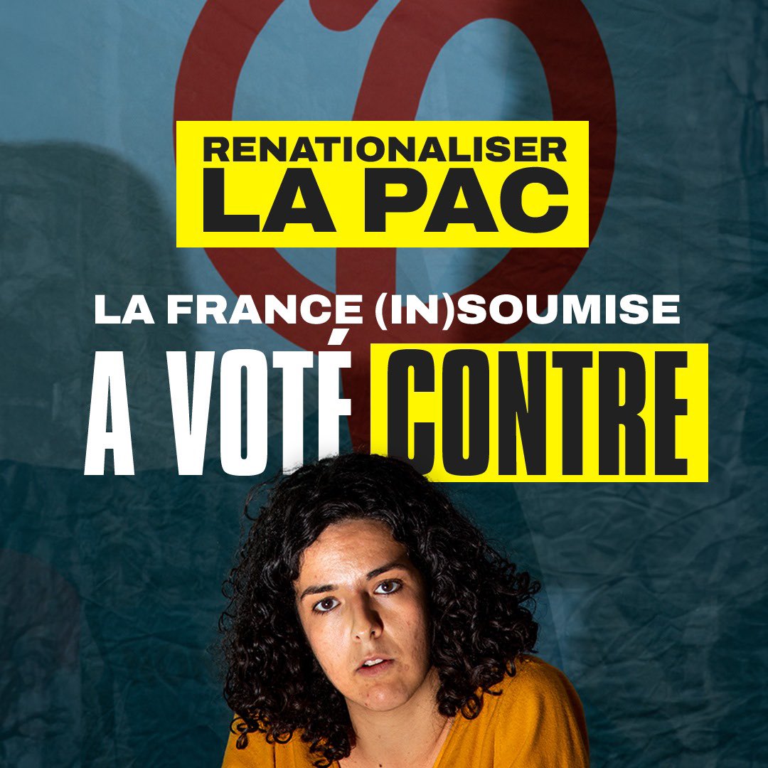 @ManonAubryFr a voté contre la renationalisation de la PAC. 

#DebatBFMTV #vivementle9juin