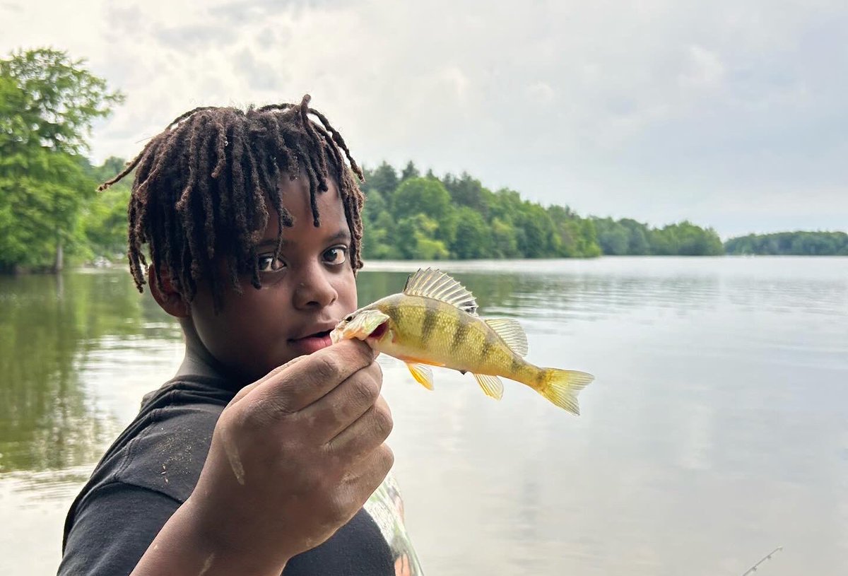 While his twin sister caught a 24-inch bass, my 10yo son caught some… bait 🤣❤️