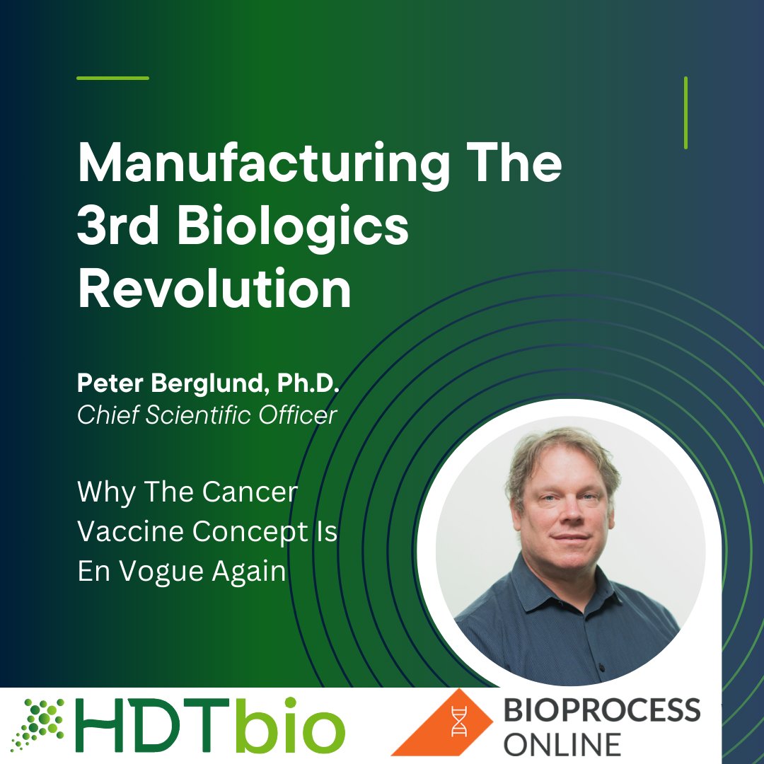 Our CSO, Peter Berglund, Ph.D. joined @MattPillar of <a href="/BioProcessOL/">BioProcess Online</a> and other industry thought leaders to discuss the future of cancer vaccines. #cancervaccines #healthinnovation 

Watch here: youtu.be/NV3-c8Rd9Co