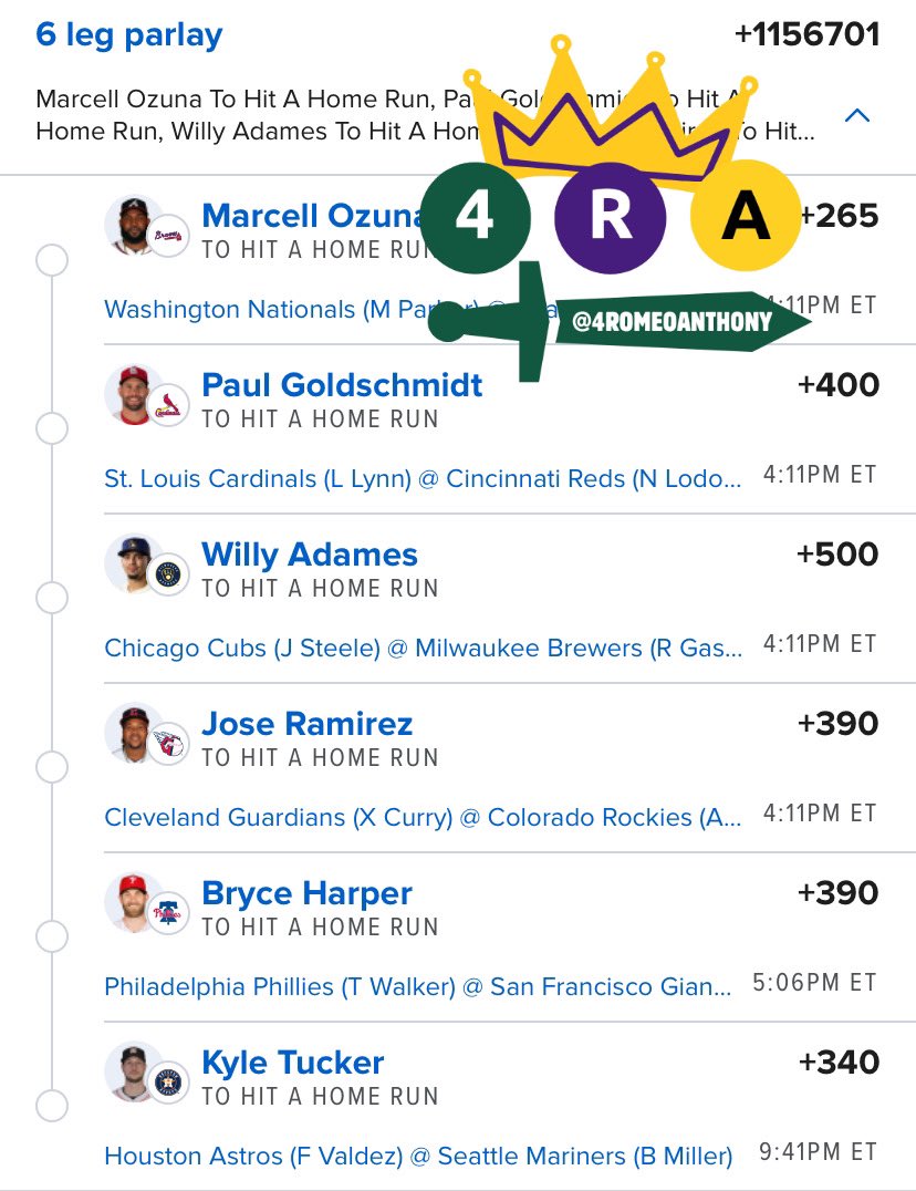Romeodamus's tweet photo. I’m gonna Round Robin by 2 and 3. More plays tonight in The Money Thread Discord which is $7.50 for 7 more days. 

https://t.co/ayktXvVTIu

#GamblingTwitter #GambingX #TheMoneyThread #4RA https://t.co/JAaUuomsWM