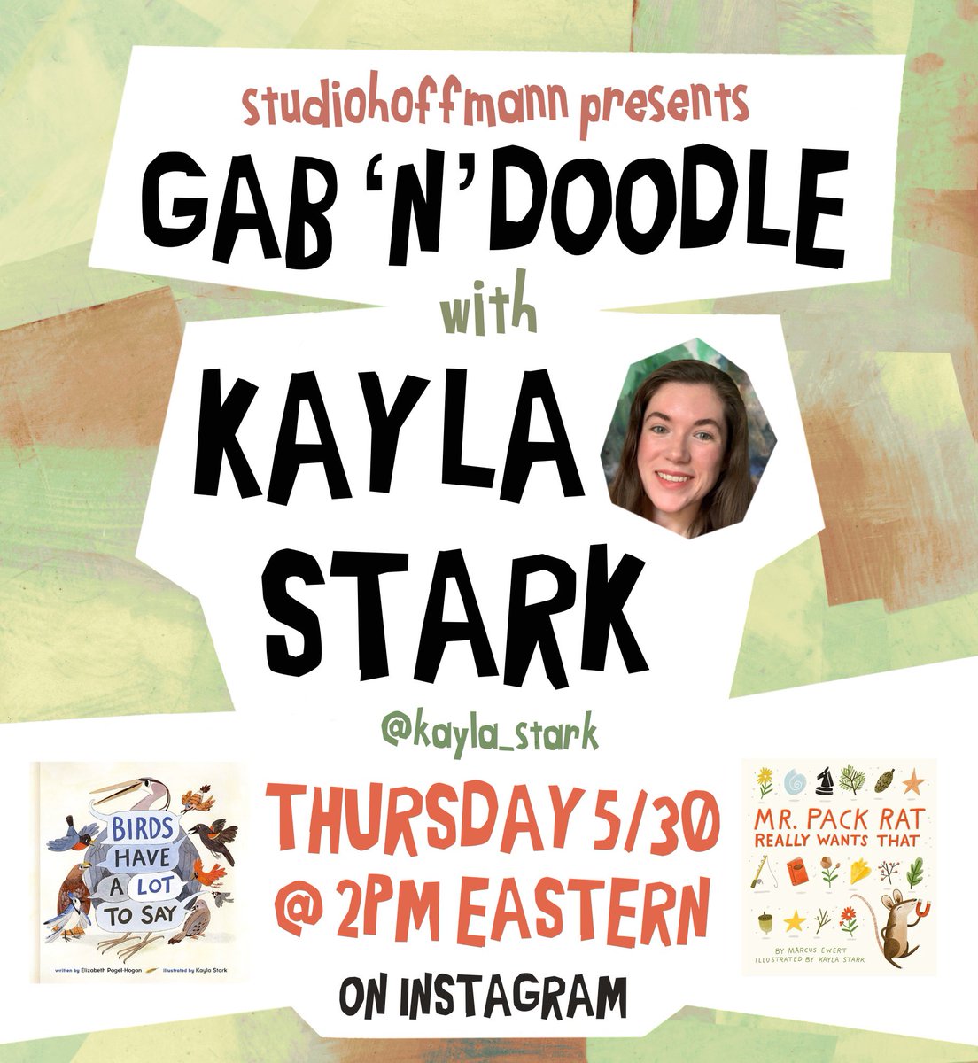 mark hoffmann (@studiohoffmann) on Twitter photo This Thursday at 2pm eastern, on Gab ‘n’ Doodle, I’ll be joined by the extraordinary Kayla Stark <a href="/StarkKayla/">Kayla Stark</a> on insta.
Kayla is amazing at creating images that are honest and sweet.
#kayla_stark
#kidlit #kidlitart #illustration This Thursday at 2pm eastern, on Gab ‘n’ Doodle, I’ll be joined by the extraordinary Kayla Stark <a href="/StarkKayla/">Kayla Stark</a> on insta.
Kayla is amazing at creating images that are honest and sweet.
#kayla_stark
#kidlit #kidlitart #illustration