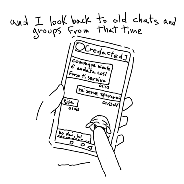 chromioisdead's tweet photo. old pictures, old chats. 
a comic about memories and stuff. (1/4) https://t.co/fBe6VnCnmG