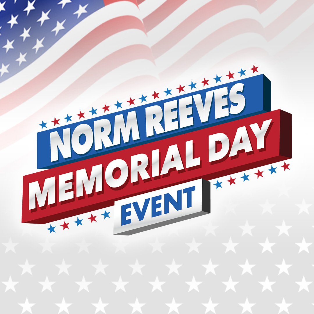 NormReevesFord's tweet photo. This Memorial Day, celebrate with Norm Reeves and save big!🎉We're open and ready to help you find your dream car with Super Prices from our Super Selection! 🚗🇺🇸 #MemorialDayDeals #DriveInStyle #SuperExperience https://t.co/Fu0bnxMnLT