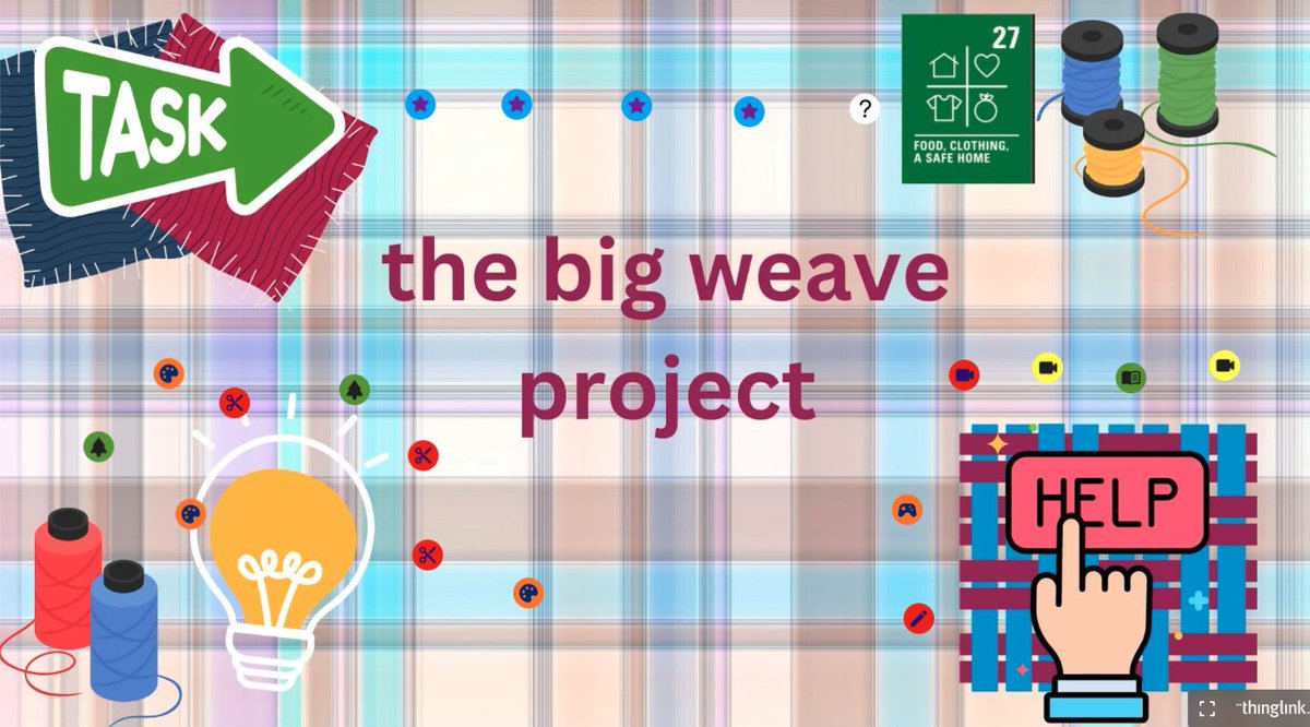 Kicking off our 'Big Weave Project' this week in primary @eSgoil. As part of our Fashion topic, we're getting hands on and giving our interrupted learners lots of choice in ways to create a woven pattern. Excited to see what they come up with! thinglink.com/card/185136391…