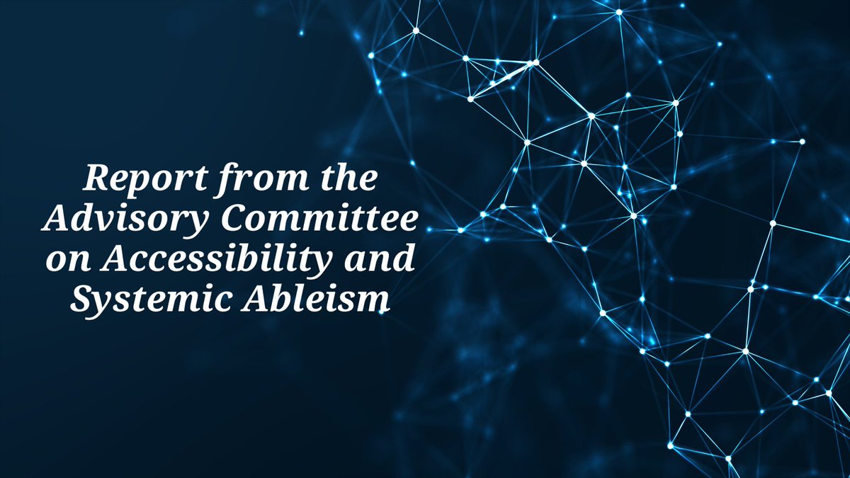 This National AccessAbility Week read the report from the Advisory Committee on Accessibility and Systemic Ableism.

Learn how we can do better when it comes to accessibility of SSHRC’s policies and programs: sshrc-crsh.gc.ca/about-au_sujet…  #NAAW2024 #AccessibleCanada