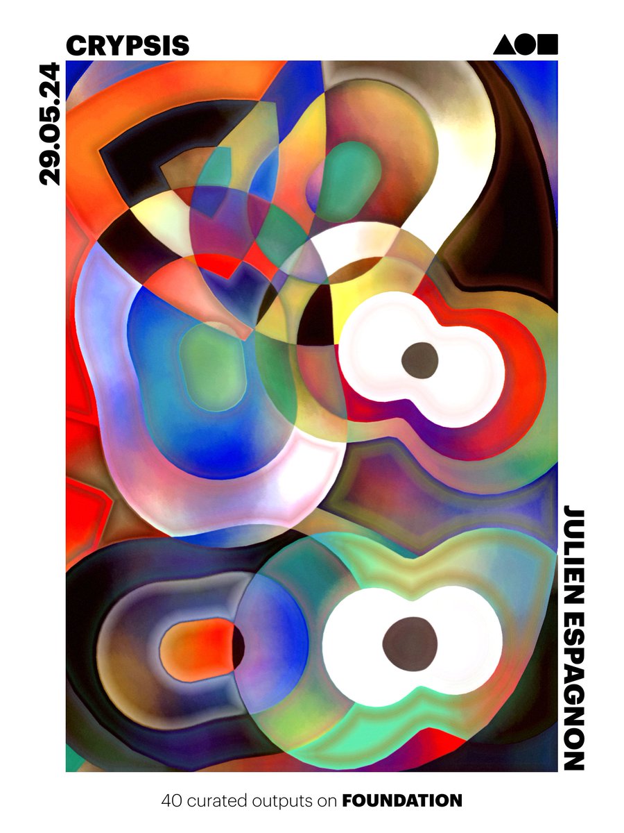 Julien_Espagnon's tweet image. I'm delighted to announce that my CRYPSIS project will be available next Wednesday on @foundation. It's a curated project of 40 pieces.