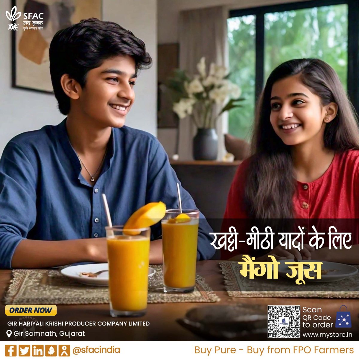 sfacindia's tweet image. गर्मियों की खट्टी-मीठी यादों के लिए-
मीठे-रसीले आमों से बना शुद्ध मैंगो जूस 🥭🍹

स्वादिष्ट आम के स्वाद का लुत्फ़ कभी भी उठायें

ऑर्डर करें👇

mystore.in/en/product/the…

😋

 #VocalForLocal #healthychoices #healthydrinking #healthyhabits #tastyrecipes #tastybreakfast #tasty