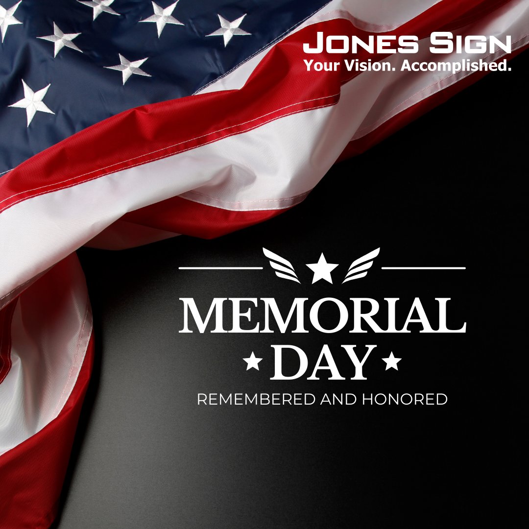 jonessign's tweet image. Jones Sign honors the brave men and women who have made the ultimate sacrifice for our country.  Today, we remember and express our deepest gratitude. Thank you to all who have served and continue to serve. Your legacy will never be forgotten.
#MemorialDay  #JonesSign