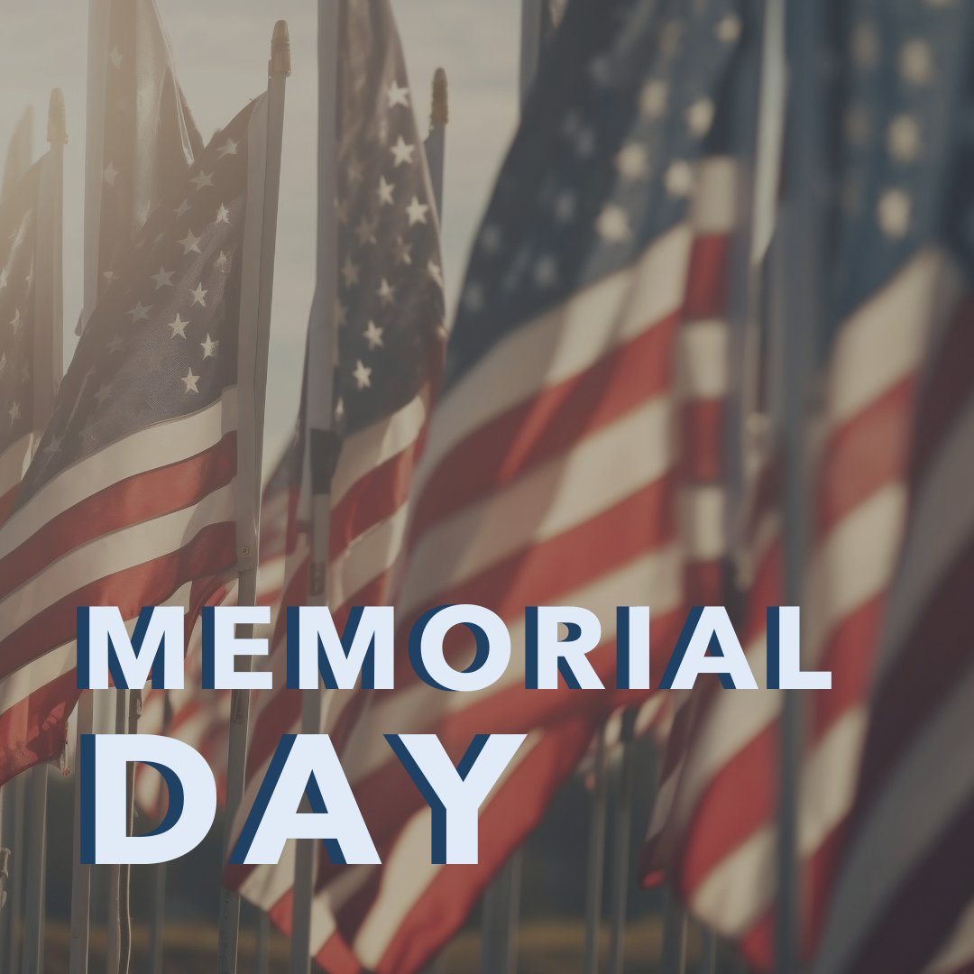 Today, we honor and remember the brave men and women who made the biggest sacrifice for our freedom. We are wishing everyone a meaningful and thoughtful Memorial Day. 🇺🇸