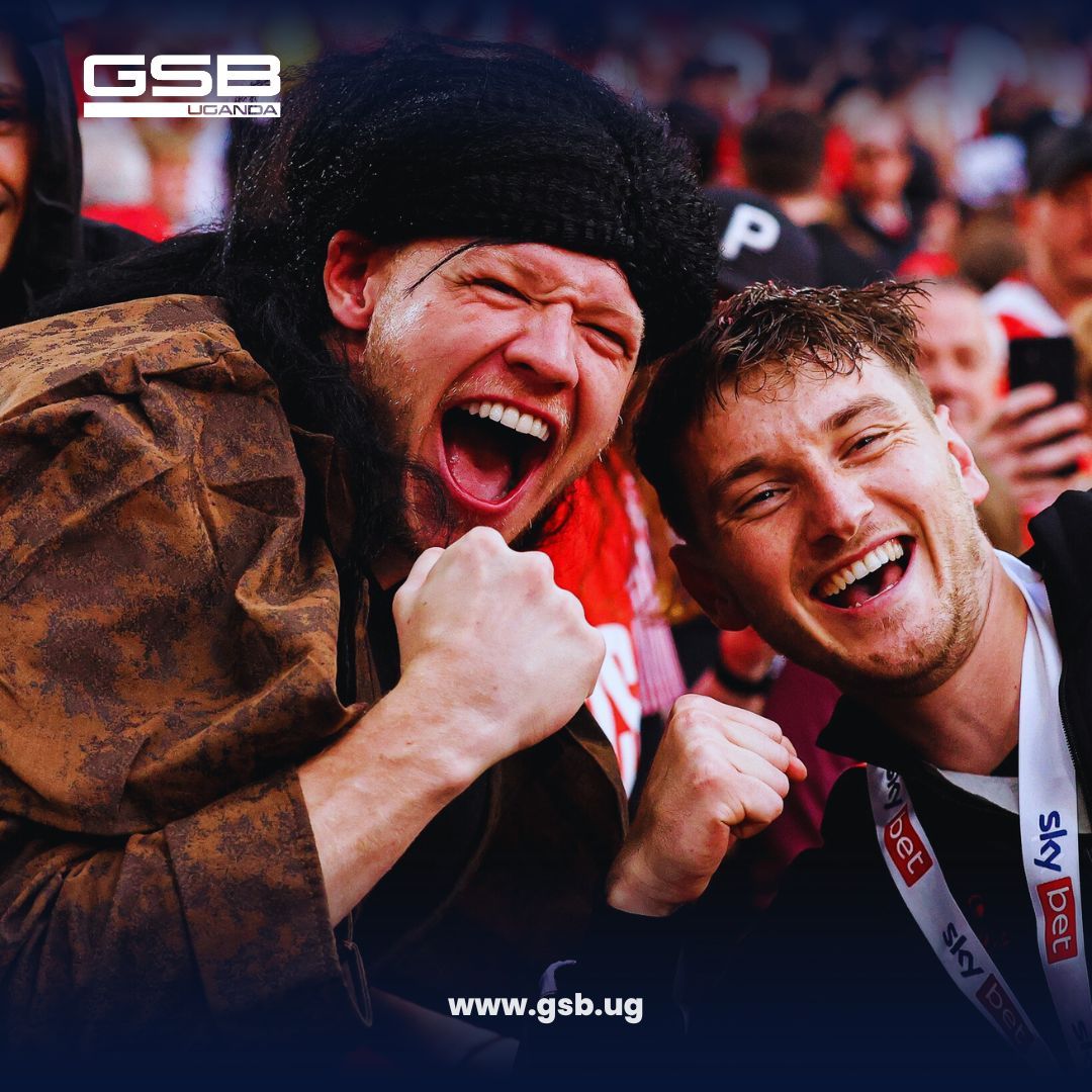 𝐆𝐒𝐁 𝐌𝐨𝐦𝐞𝐧𝐭 𝐎𝐟 𝐓𝐡𝐞 𝐖𝐞𝐞𝐤𝐞𝐧𝐝. 😳 Aaron Ramsdale was with Southampton fans at Wembley for their playoff final. They won one-nil against Leeds United, and he was dressed as…𝐇𝐚𝐠𝐫𝐢𝐝 🤔😅 #GSBUganda | #SportsBetting | #EFLPlayOffs | #StepUp | #EFL