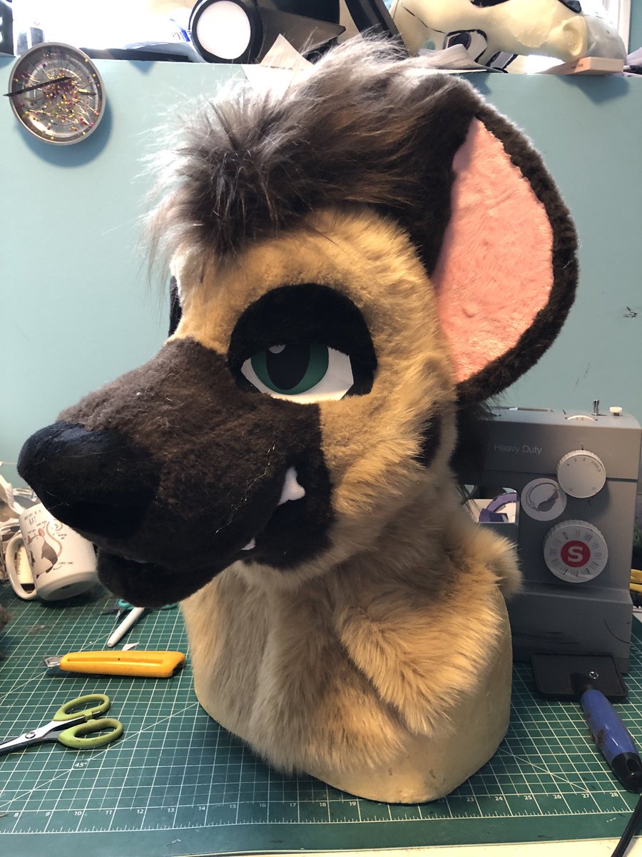 Finally picked out my summer pre-made fursuit ,will be this adorable hyena adopt from @StarShepDesigns ! you’ll be able to adopt this cutie at canfurence this year as a partial with the option to upgrade to a fullsuit 🥰 I’ll be making them on my new hyena base too , exciting !