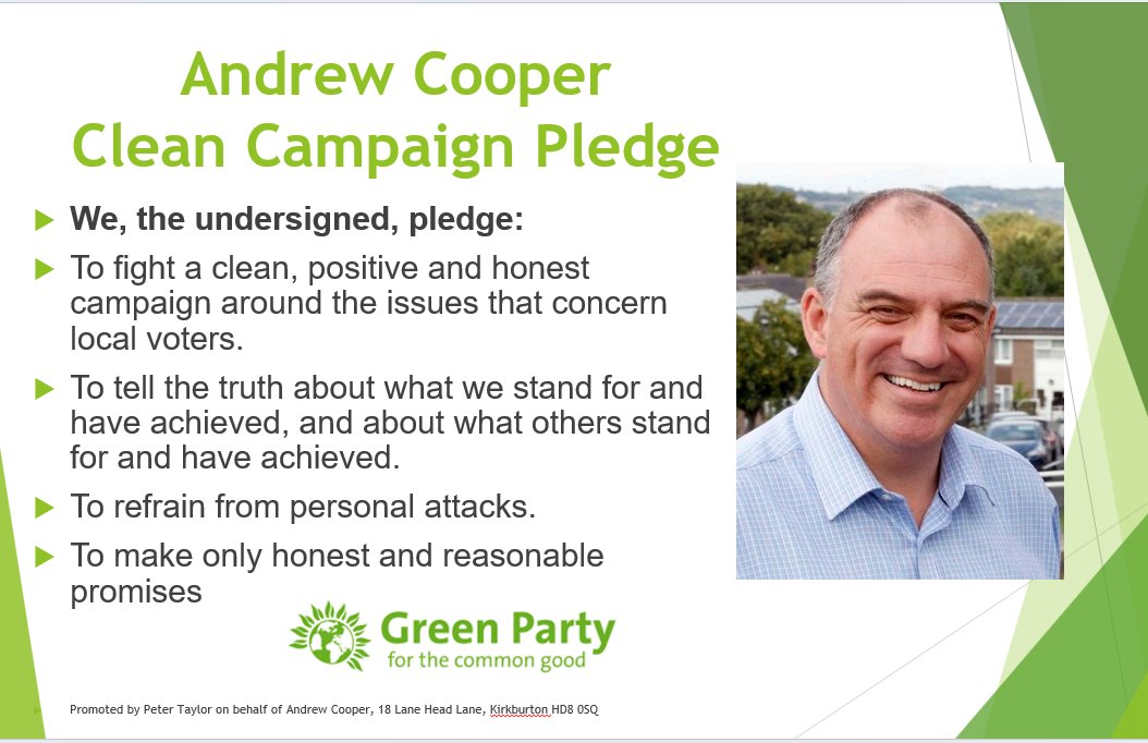 clrandrewcooper's tweet photo. ✍️My Clean Campaign Pledge

✍️fight a clean, positive &amp; honest campaign 

✍️tell the truth about what we stand for &amp; have achieved &amp; about what others stand for &amp; have achieved.

✍️refrain from personal attacks.

✍️make only honest &amp; reasonable promises https://t.co/IMJKqQSATm