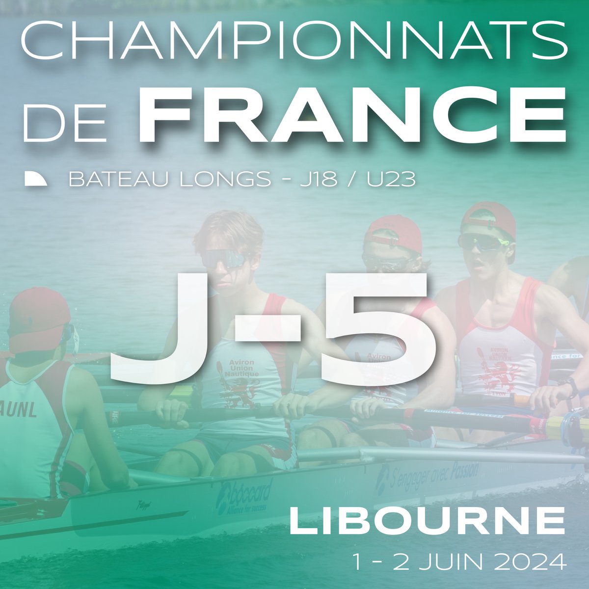 Nous sommes désormais à 5 jours du début des championnats de France J18 et U23 ⌛️

Découvrez les startlists des séries ➡️ ffaviron.regatta.time-team.fr/cdfbl/2024
----
@MAIF @CNR_Officiel @ville_libourne 
#championnatsdefrance #aviron #avironfrance