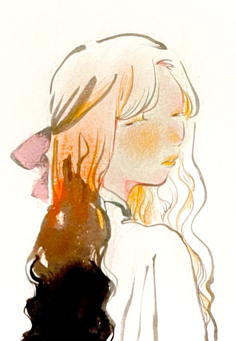 「ribbon watercolor (medium)」 illustration images(Latest)
