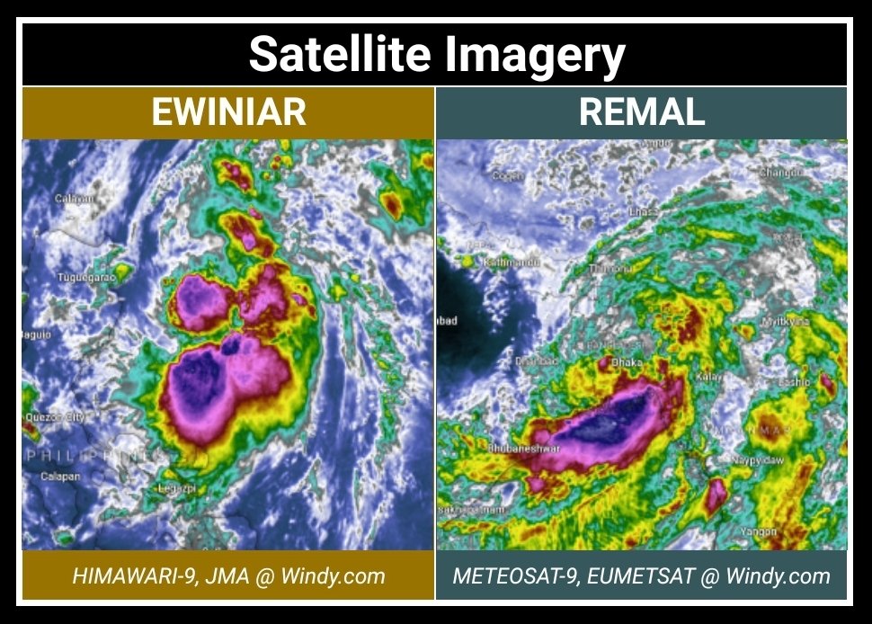 APGMeteorology's tweet photo. #APMetTWO 24D148PM
Global #TropicalWeather Outlook
May 27, 2024 @ 3:00 PM UTC

==

#EWINIAR (#AGHON) has weakened significantly with little to no chance of a comeback. In other news, it was likely a major #typhoon yesterday. [C1 / 75 mph, 120 kph / 981 mbar] https://t.co/RPPHBr60xR