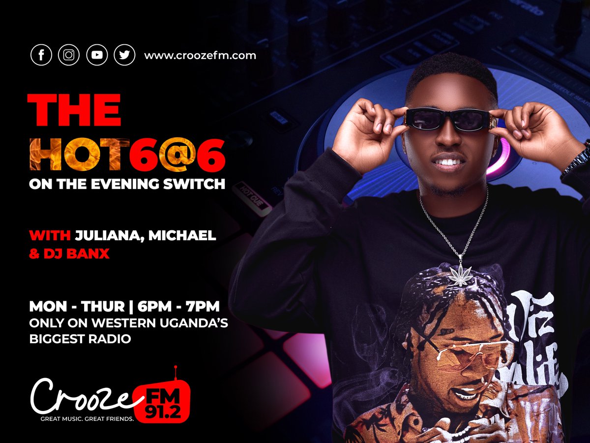 We are taking it a tempo higher on #TheHot6at6 with @DeejBanxx 🔥