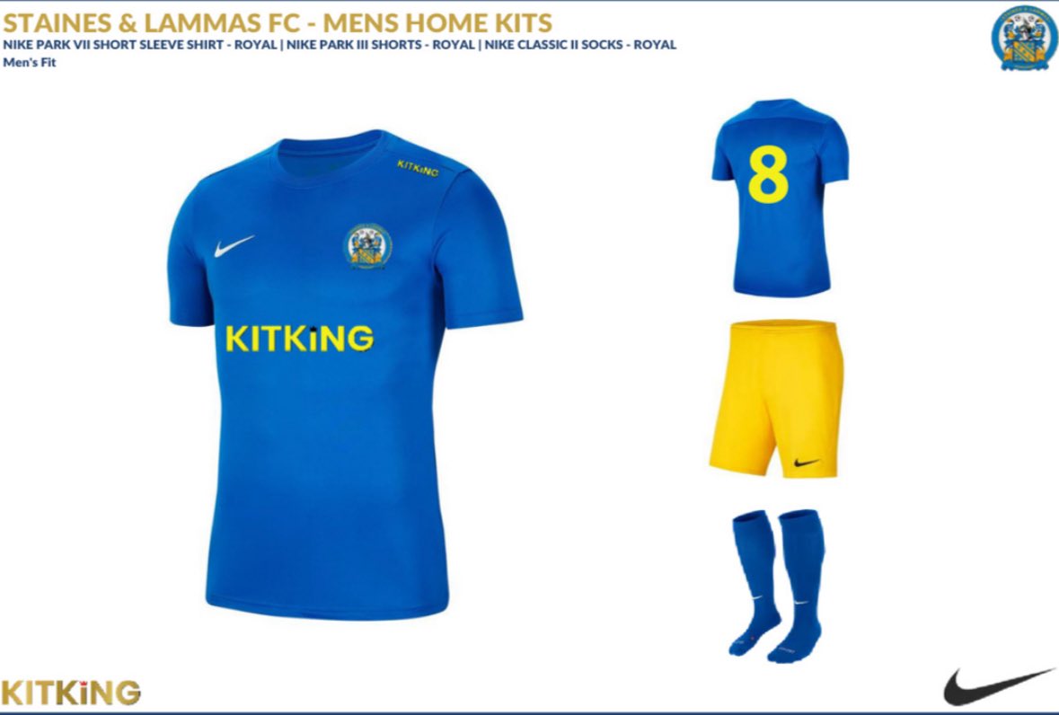 SLammasMiddxFC's tweet photo. Here is how our club colours will look for the 2024/25 Seasonโฆ
๐ The Home jersey will consist of a Royal Blue top with an Old Gold shorts and finish off with Royal Blue socks and the away jersey in reverse
#NPC #KitKing
Let us know below your thoughts on the new kitโฆ ๐๐ https://t.co/JyUQvSgt1P