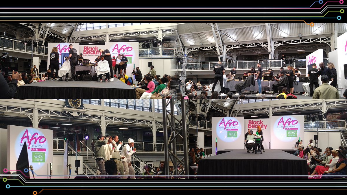 Day 2 at the <a href="/AfrohairShow/">Afro Hair & Beauty LIVE</a>.. ORS Haircare Demo, Guest Artist - The Charvas and WAHL's The Battle of the Barbers