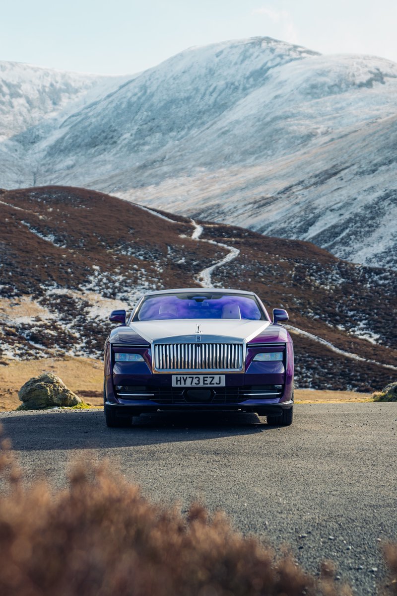 GRANGEMOTORS's tweet photo. Rolls-Royce Spectre, the world's first ultra-luxury super coupé meets the Scottish Highlands.
#RollsRoyceSpectre #SpiritElectrified #Scotland
__
WLTP# Power consumption: 2.6-2.8 mi/kWh, 23.6-22.2 kWh/100km. Electric range 311-329 mi / 500-530 km. NEDC: -. CO2 emissions 0 g/km https://t.co/UKKMd2hcB0