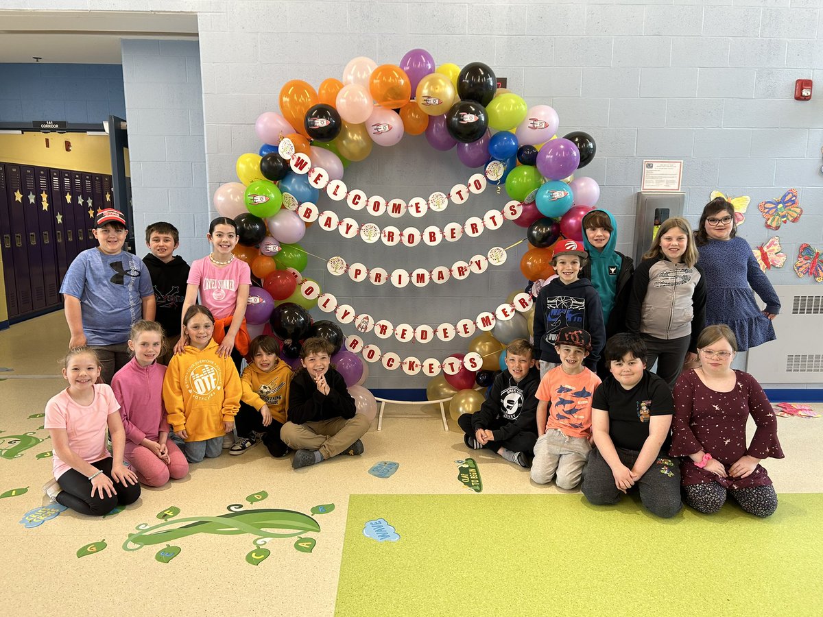 What a warm welcome from <a href="/BRPKto3/">Bay Roberts Primary</a> 
We are so happy to be here from <a href="/HREschool/">Holy Redeemer Elementary</a>