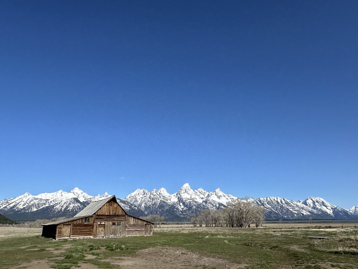 Happy Memorial Day from one of the most breathtaking spots in the U.S.! ⁦@GrandTetonNPS⁩