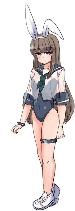 こちらバニースニーカーシースルーセーラー服でございます 
