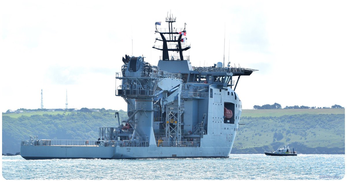 RFA Proteus (K 60) Multi-Role Ocean Surveillance vessel leaving Plymouth, England - May 27, 2024 #rfaproteus #k60 SRC: TW-@RfaNostalgia