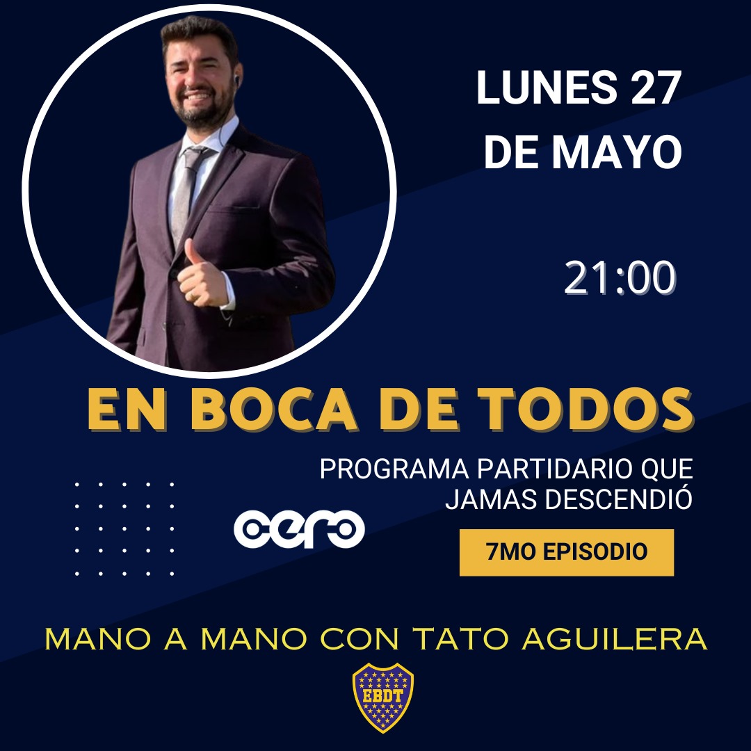 Hoy mano a mano con Tato Aguilera 

¿Que pregunta le harías a Tato? Leemos tu pregunta en vivo  👇