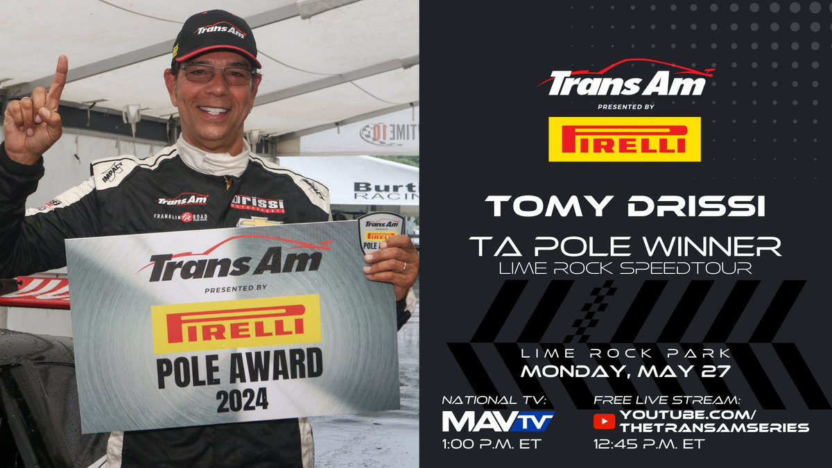 QUALIFYING: @TomyDrissi Earns First Pole Since 2021 and First with Drissi Motorsports at @LimeRockPark Joey DaSilva Fastest in GT, Jenn Krpata Tops SGT Read here: gotransam.com/news/Tomy-Dris…