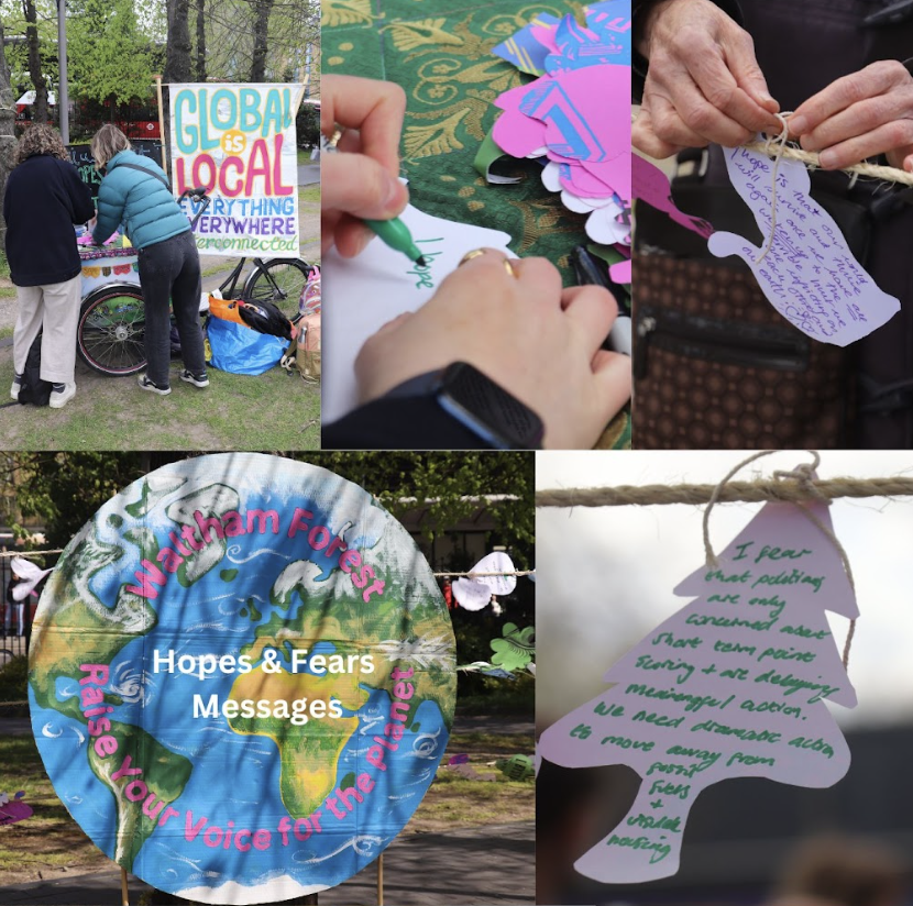 MPWatch_E17's tweet photo. A few weeks ago we participated in an event for  #EarthDay in Walthamstow with other amazing Waltham Forest community groups and asked residents about their hopes and fears for the planet https://t.co/7JiGRLTQXH