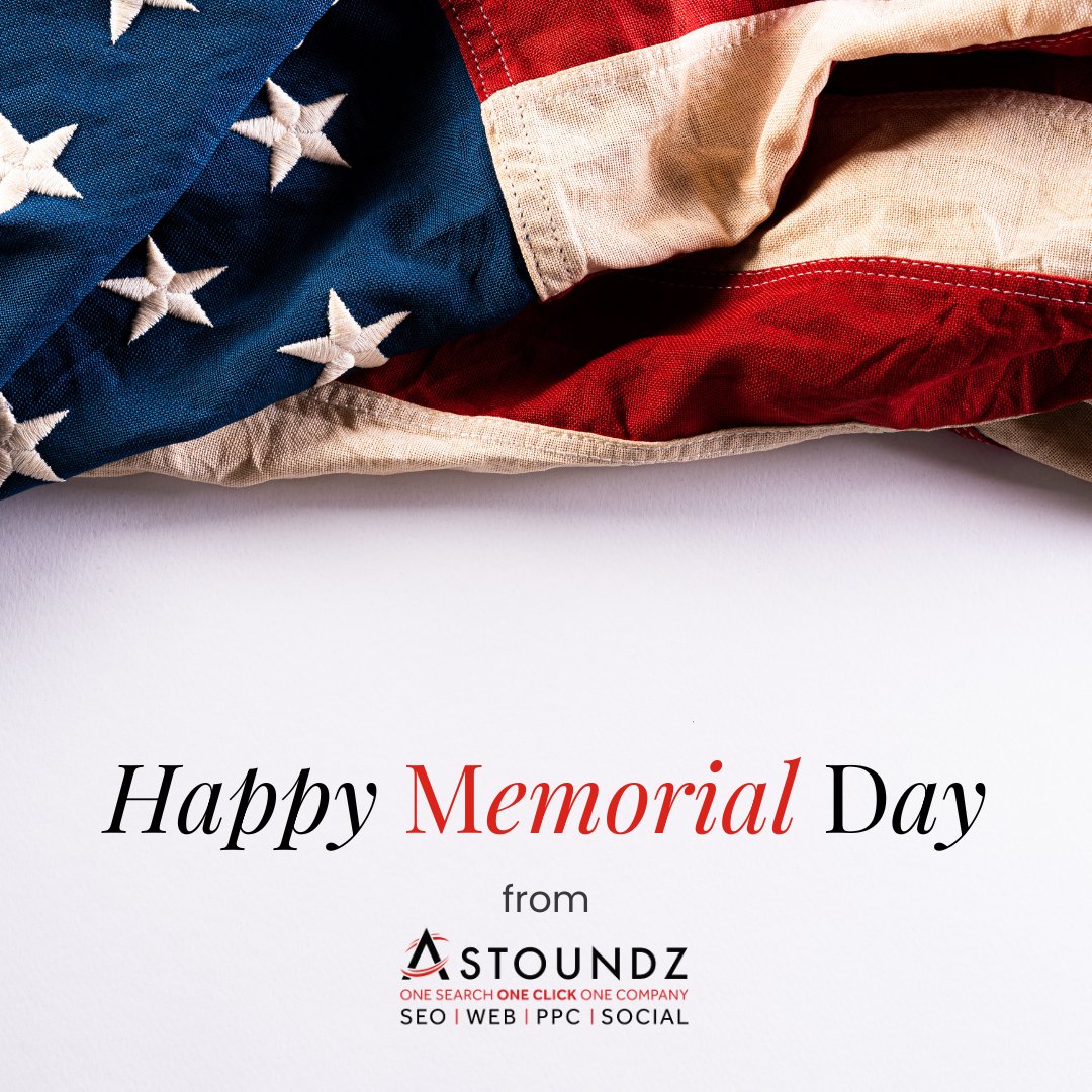 ASTOUNDZ's tweet photo. Astoundz honors all who have served this #MemorialDay 🇺🇸 We'll be closed Monday and back on May 28th. 

Wishing everyone a safe holiday! https://t.co/sYOYbEUAJT